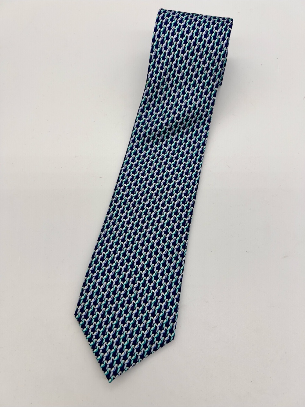 Tommy Hilfiger Blue Patterned Men's Tie